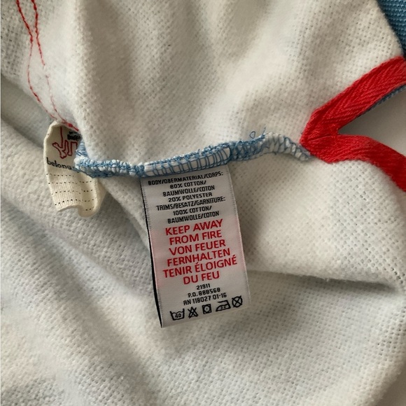 Mini Boden Striped Pullover with Red Crab Design Size 11-12 years - Picture 4 of 4